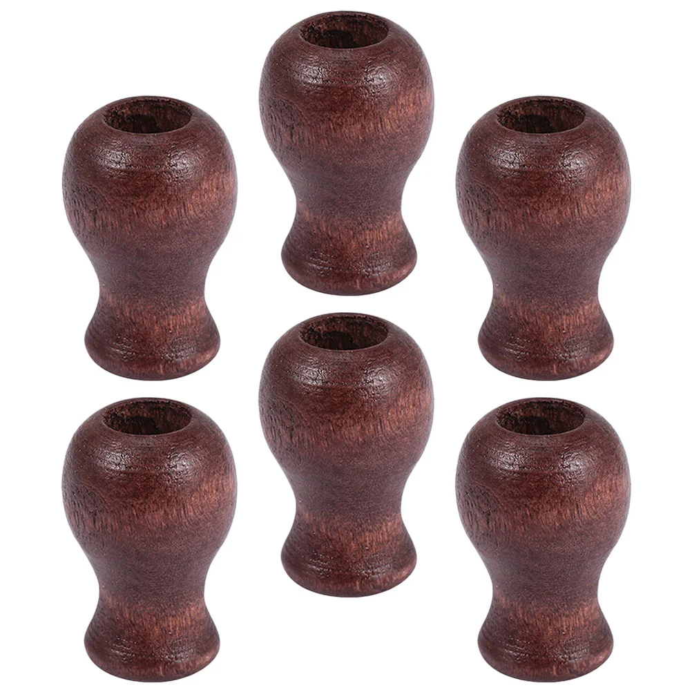 6Pcs Wood Cord Tassels for Window Blinds Decorative Wooden Blind Cord Knobs for Curtain Accessories and Home Decor