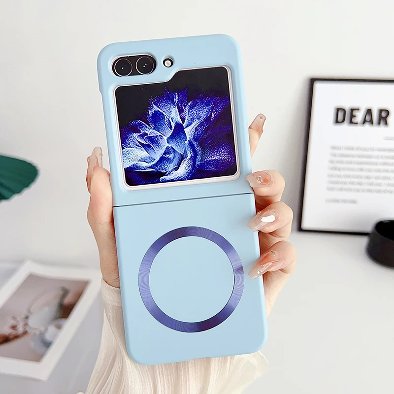 Magnetic Solid Color Wireless Charging Case Cover