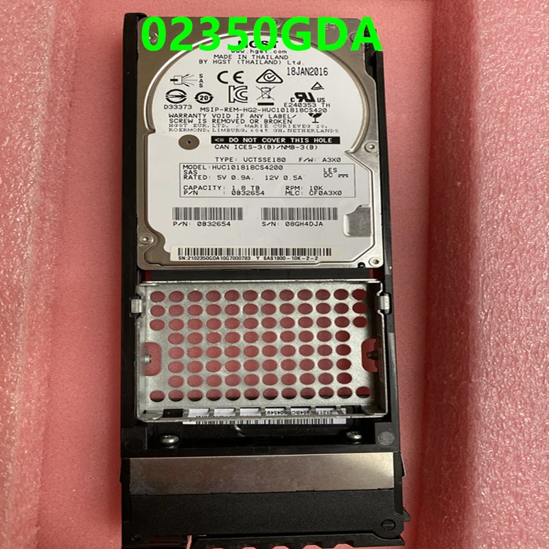 화웨이 S5800V3 S5600V3 1.8TB 2.5 &용 새 원본 하드 디스크, 02350GDA 용 128MB SAS 10000RPM
