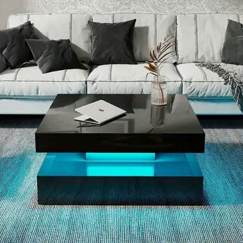 LED High Gloss Coffee Table 1