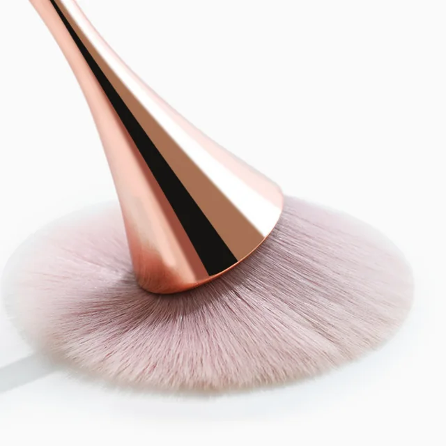 Rose Gold Powder Blush Brush Professional Make Up Brush Large Cosmetic Face Cont Cosmetic Face Cont brocha colorete Make Up Tool 5