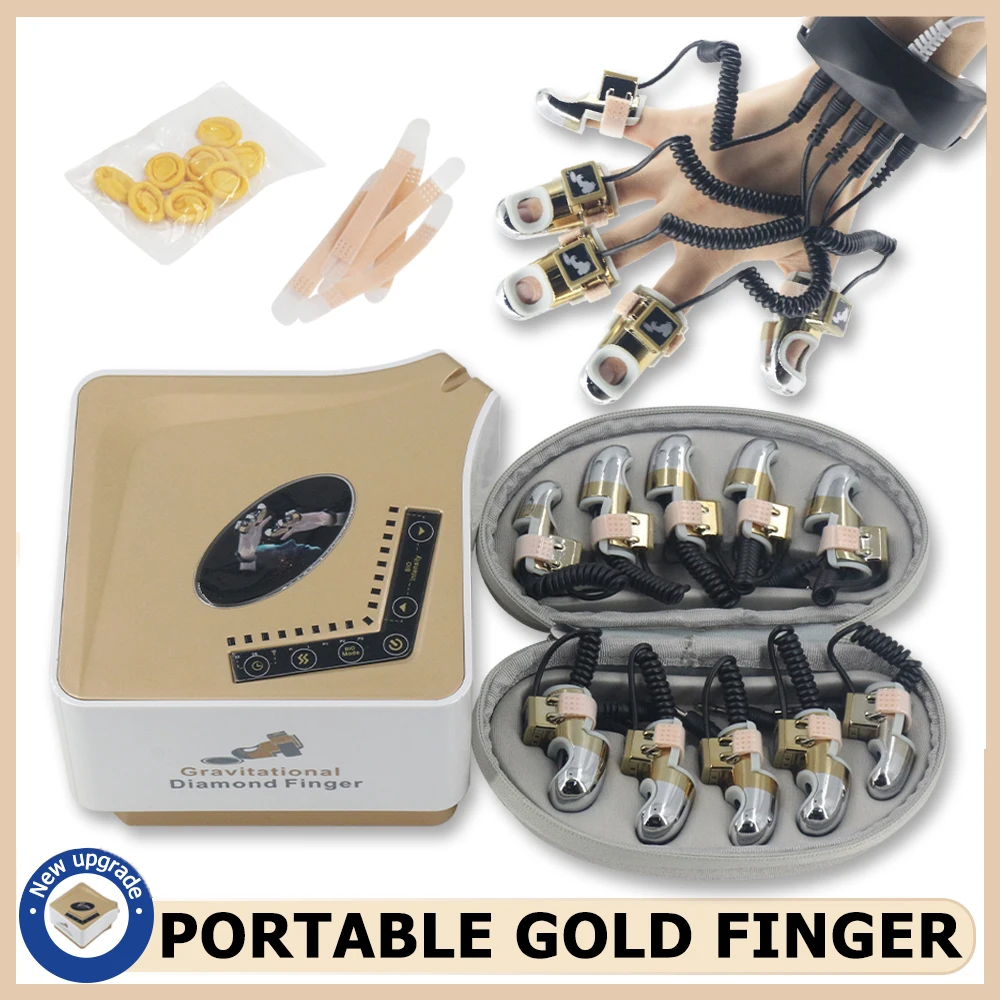 

Gravitational Diamond Finger Face Lifting Body Massager Radio Frequency Microcurrent Golden Finger RF EMS Beauty Machine Tool