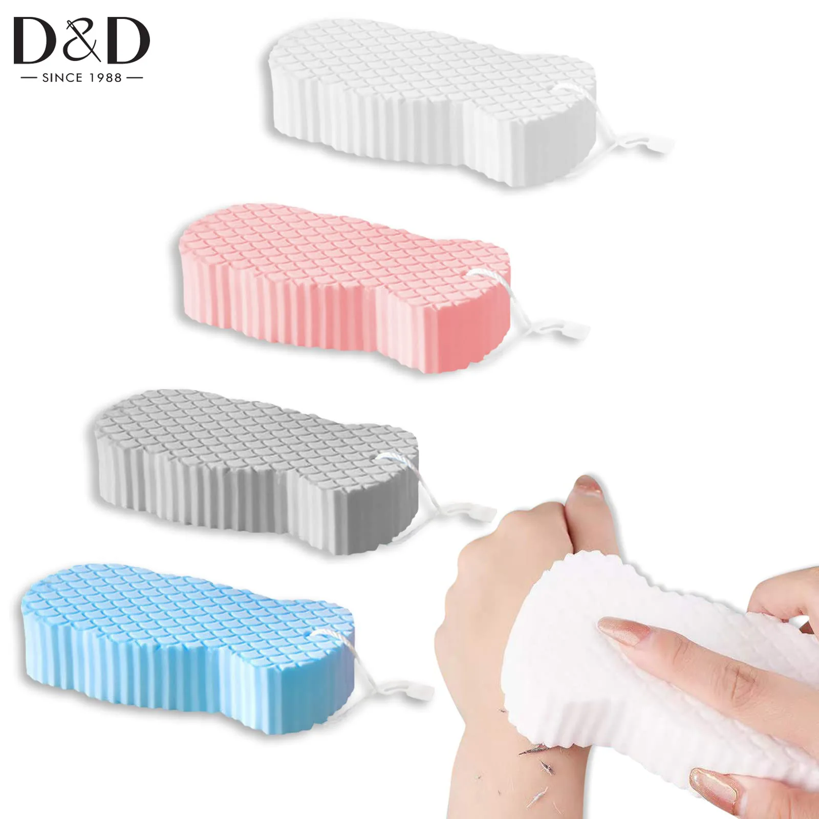 

1Pc 3D Sponge Exfoliating Bath Scrubbing Sponges Bath Scrubbing Tool Body Scrubber Shower Brush Bathing Products