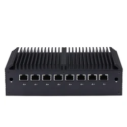 Qotom Mini PC Q1012GE Celeron 4305U Q1020GE 5405U Fanless 8 Lan Security Gateway Appliance As A Firewall, Router
