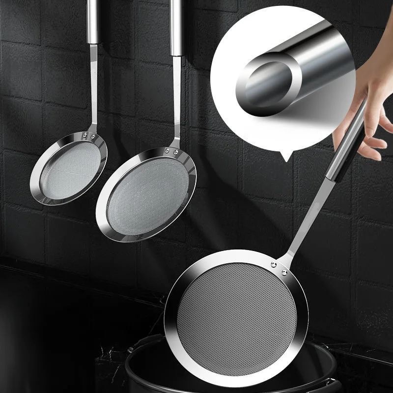 100 Mesh Stainless Steel Fine Mesh Food Strainer Sifter for Baking with Handle Flour Sieve Sifter Juice Soy Milk Baking Kitchen