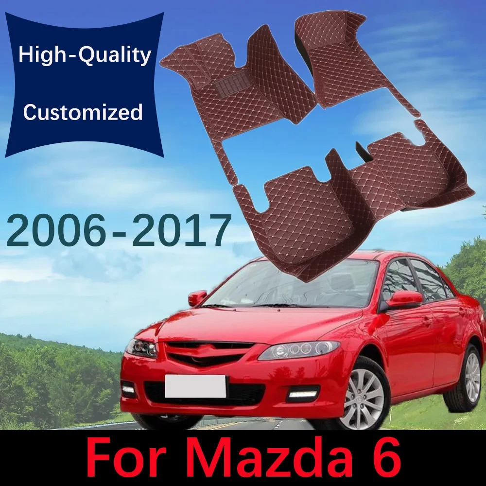 

New Car Floor Mats For Mazda 6 2006 2007 2008 2009 2010 2011 2012 2013 2014 2015 2016 2017 Auto Foot Pads Interior Accessories