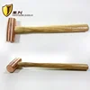 Red Copper Round Drum Hammer with Wooden Handle Double sided Hammer Red Copper Round Drum Hammer 1p-3p 3