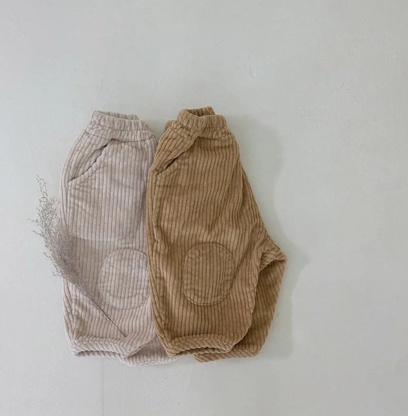 Baby Korean Style Pants Autumn Winter Padded Corduroy Boy's Pants Kids Corduroy Trousers Toddler Children Long