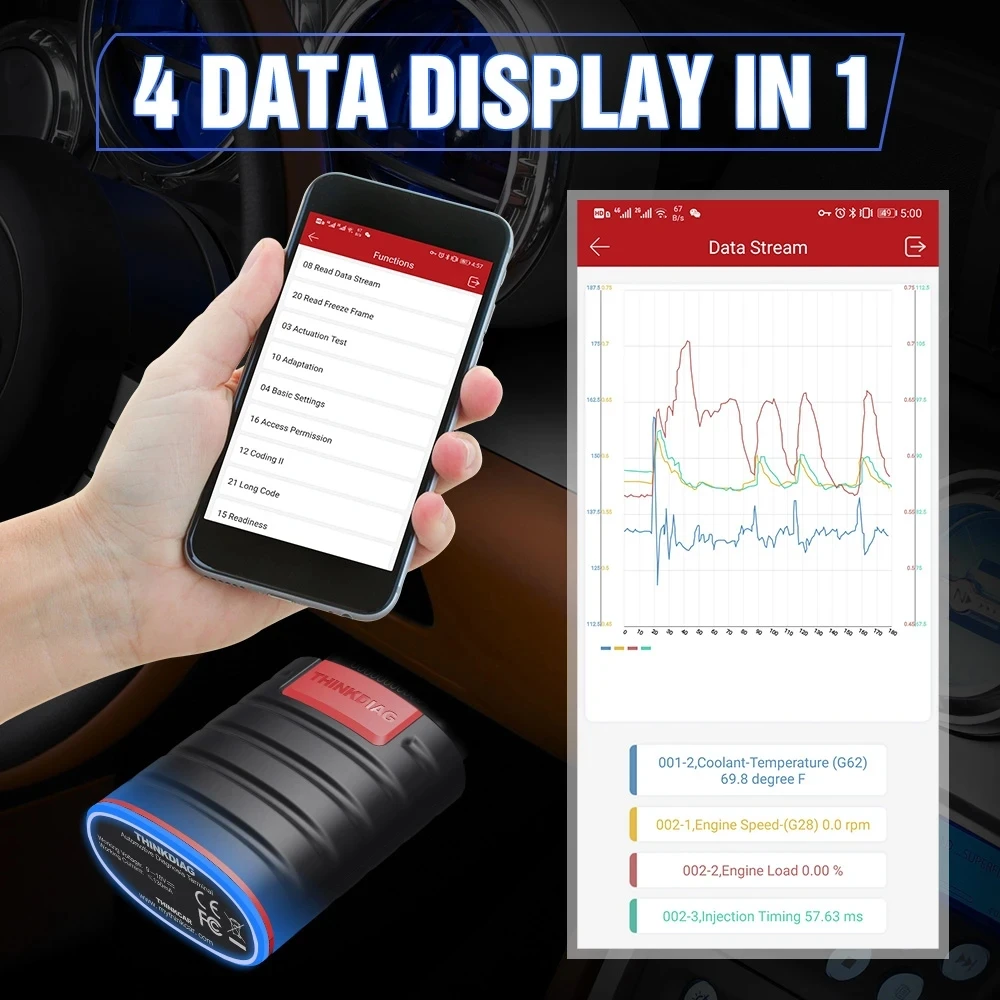 THINKCAR-Thinkdiag ο   Ʈ 1   15  缳 , ECU ڵ Ƽ ׽Ʈ ĳ,  