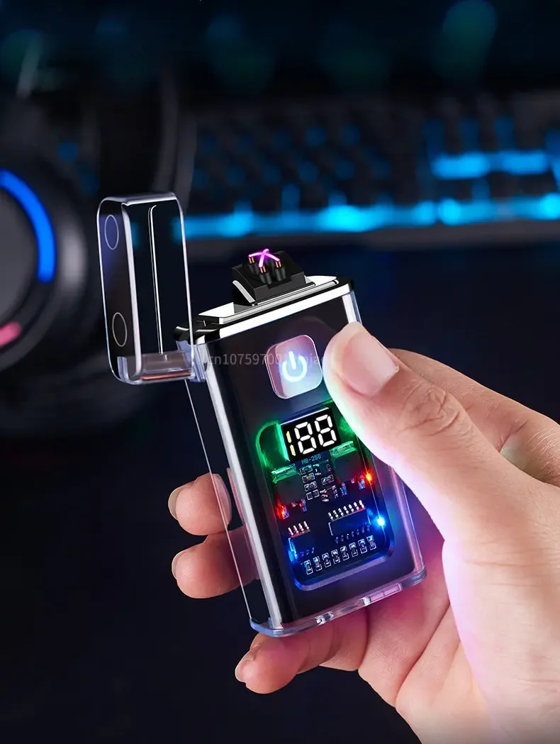 Стильная USB перезаряжаемая электрическая зажигалка, крутая ...