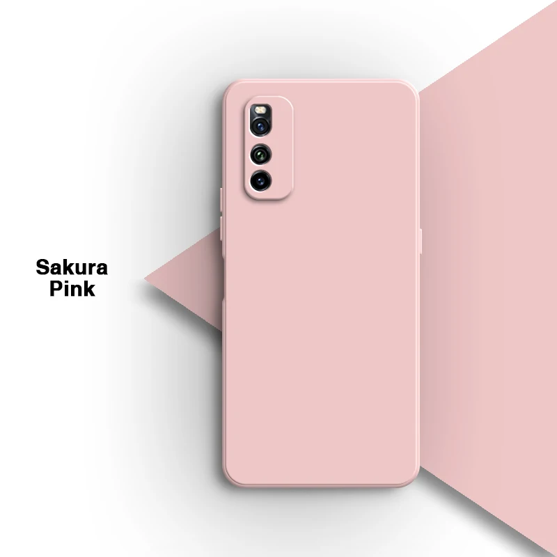 Liquid Silicone Soft Solid Color Phone Case - Original Shell Back Cover