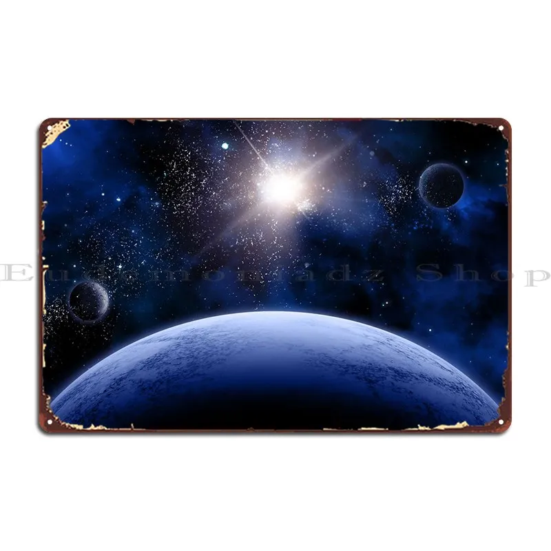 

3d Space Scene Metal Plaque Poster PaintingWall Plaque Wall Decor Wall Decor Character Tin Sign Poster