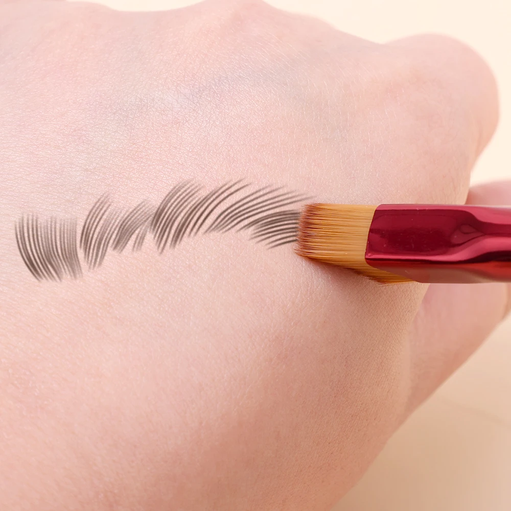 와일드 눈썹 브러쉬 다기능 시뮬레이션 눈썹 메이크업 브러쉬 컨투어 아이섀도 컨실러 스퀘어 메이크업 브러쉬 뷰티 도구