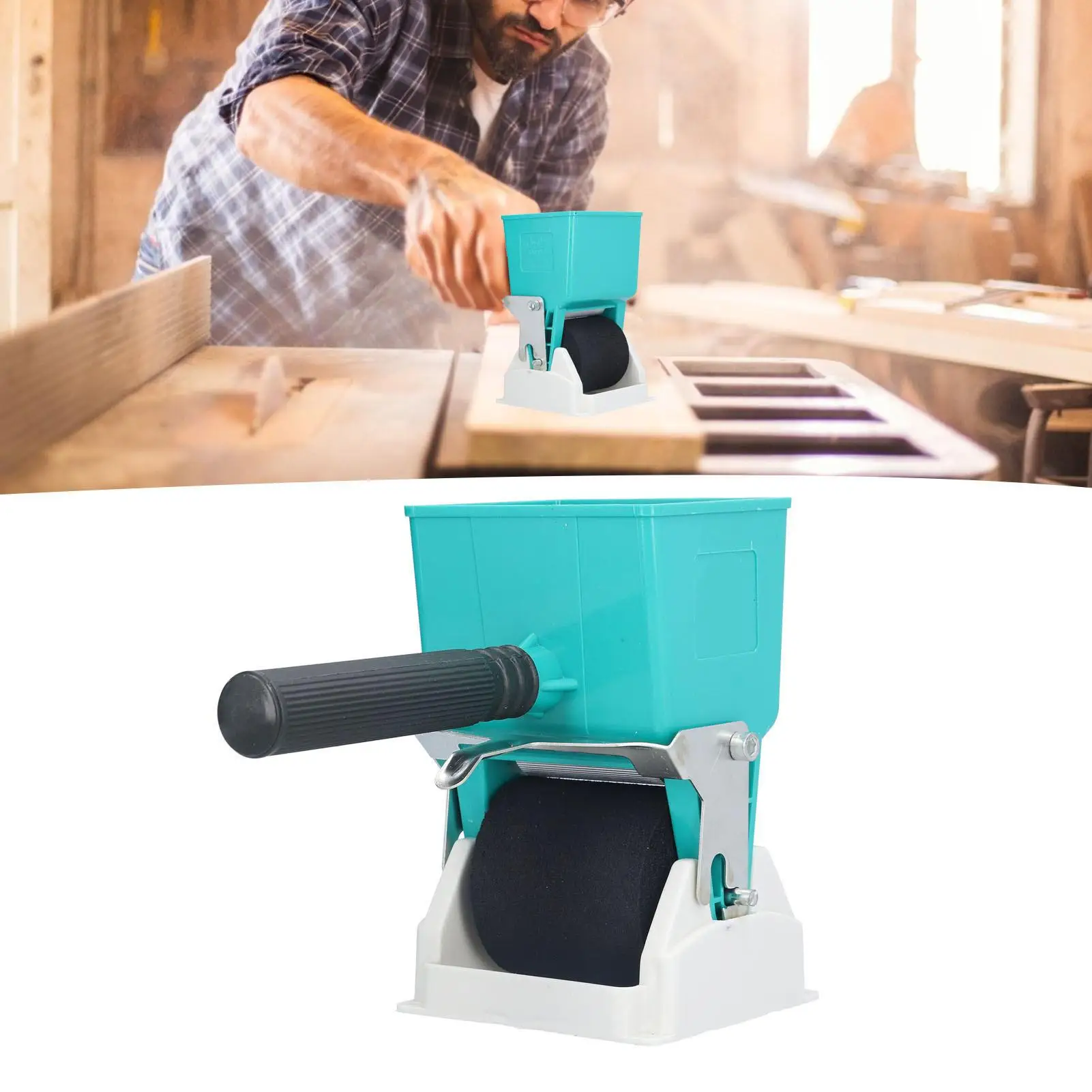 75mm Portable Handheld Glue Applicator Roller 180ml-Efficient for diy Adhesive Dispenser for wood Coating