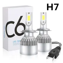 

2pcs Mini Car Headlight Bulbs LED H1 H3 H4 H7 H8 H11 HB3 HB4 Auto C6 Bulb 4800LM 6000k 36W 12V Car Lights Universal Auto Lamp
