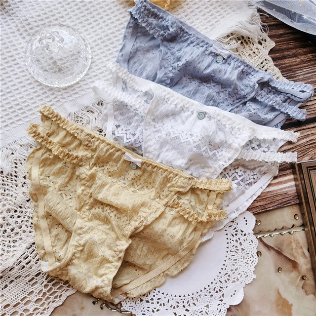 Pretty and Cute Early Spring, Elegant and Fresh with Sweet Lace and Long  Legs on The Side, Sexy Underwear WOMEN Panties Briefs - AliExpress