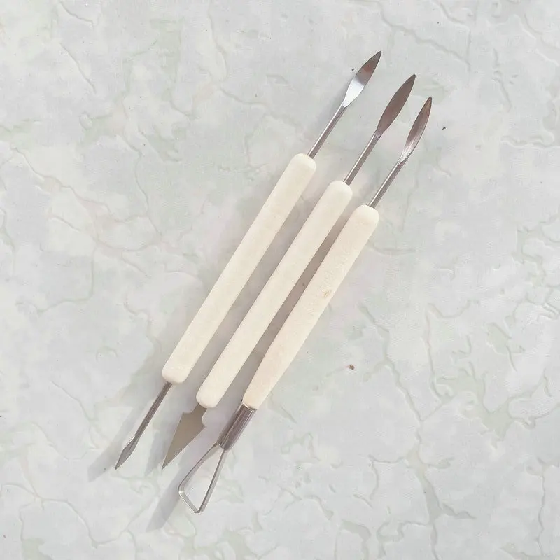 조각 도자기 클레이 도구, 공기 건조 폴리머 모델링, 스테인레스 스틸 조각 도구, 세트당 11 개