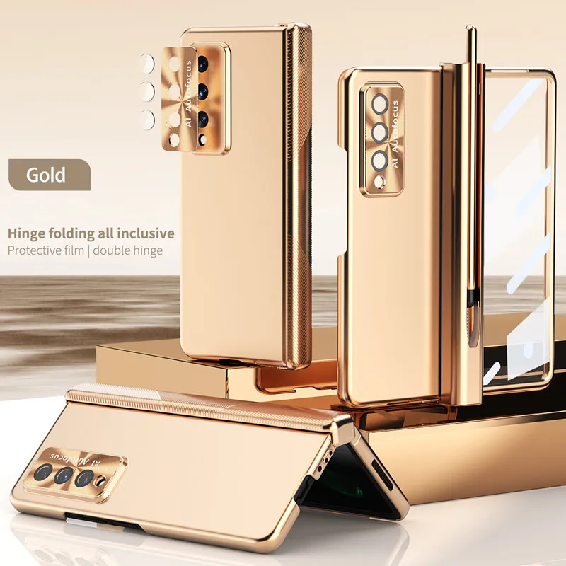 

Защитный стеклянный чехол с петлями для Samsung z fold 4 3