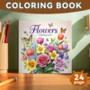 Art Coloring Book Adult Relieve Stress Kill Flower Coloring Graffiti Painting Drawing Art Book Stationerys Book For Children 1