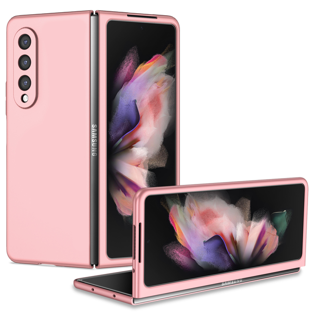 Protection Folding PC Case for Samsung Galaxy Z Fold 3 5G Fold3 Fold2 Fold 2 Non-Fingerprint Cell Phone Cases Cover