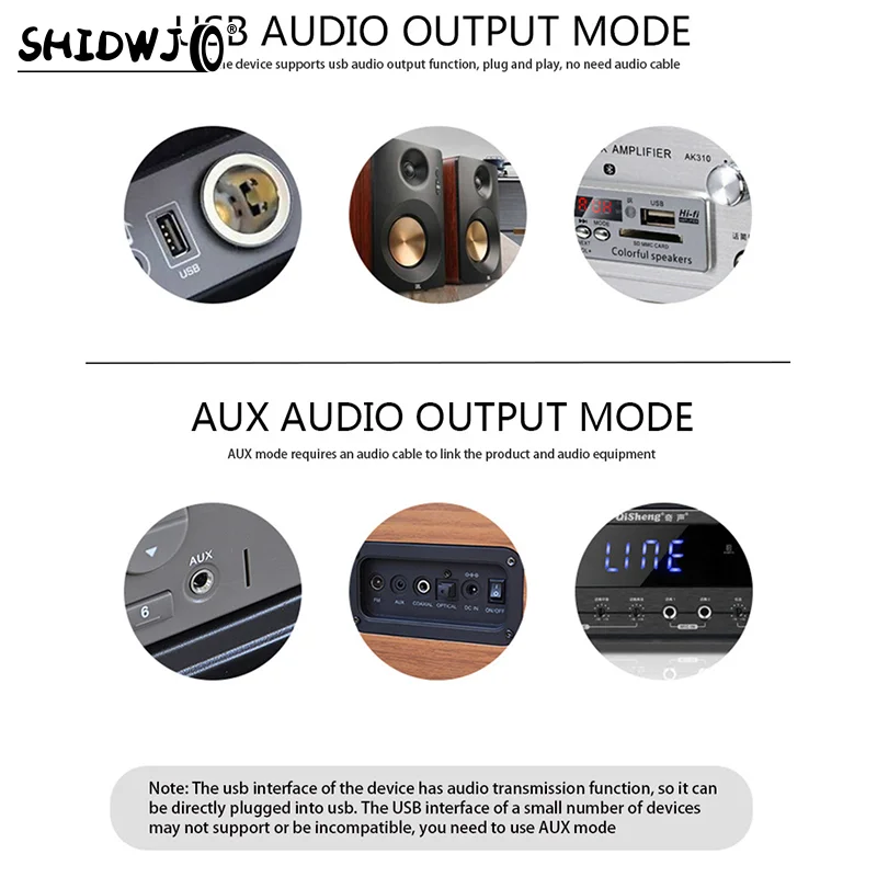 Bluetooth 5.1 Car Kit Wireless Music 3.5Mm Aux Usb Power Audio Receiver Adapter Auto Bluetooth Stereo For Car Radio Mp3 Pc