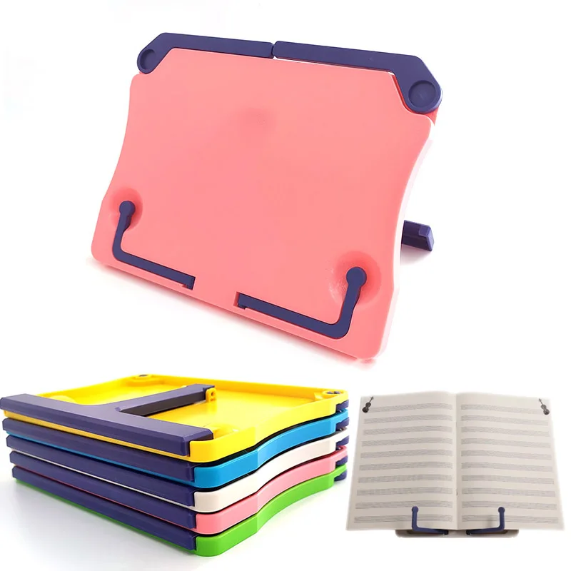 Portable Reading Stand Book Organizer Book Holder Book Stand Books Stand Recipe Shelf Folding Holder Cookbook Holder Organizer Bookend for Music Score Recipe Tablet