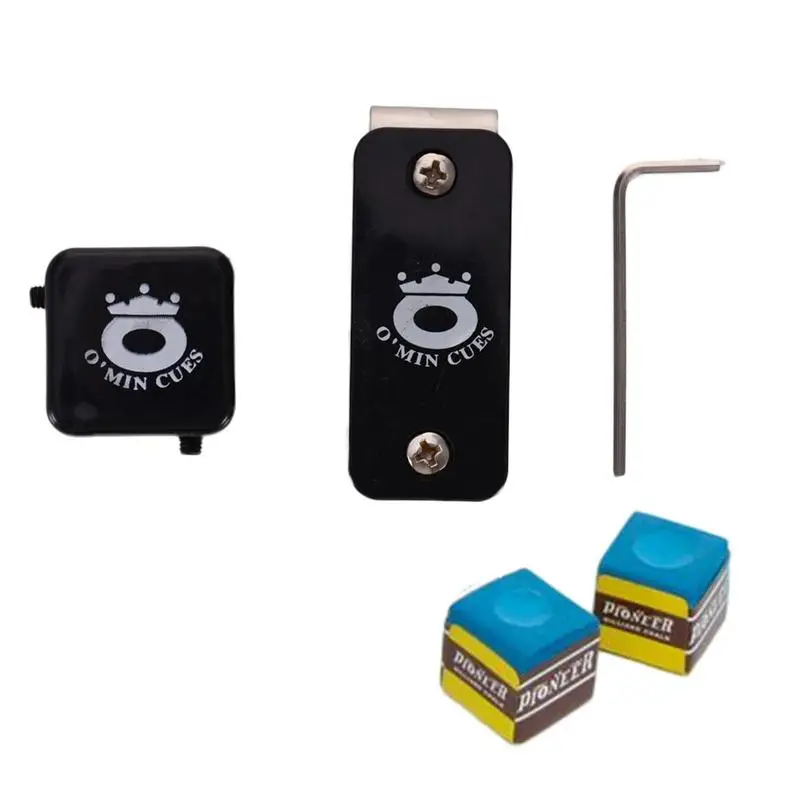 

Strong Magnetic Billiard Ball Pool Cue Chalk Holder Stainless Steel Clip Compact Size Professional Snooker Accessories