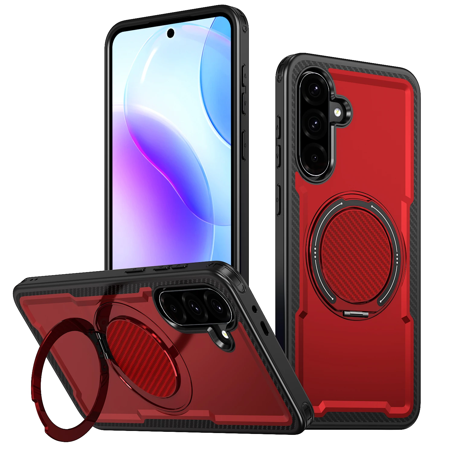 360° Rotating Magnetic Metal Bracket Phone Case