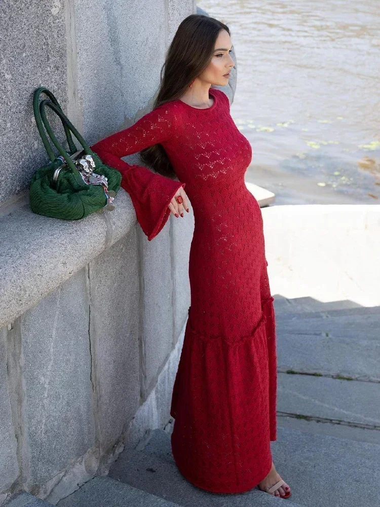 Women's Fashion Sexy Hot Laminated Decoration Ruffled Dresses main image 0