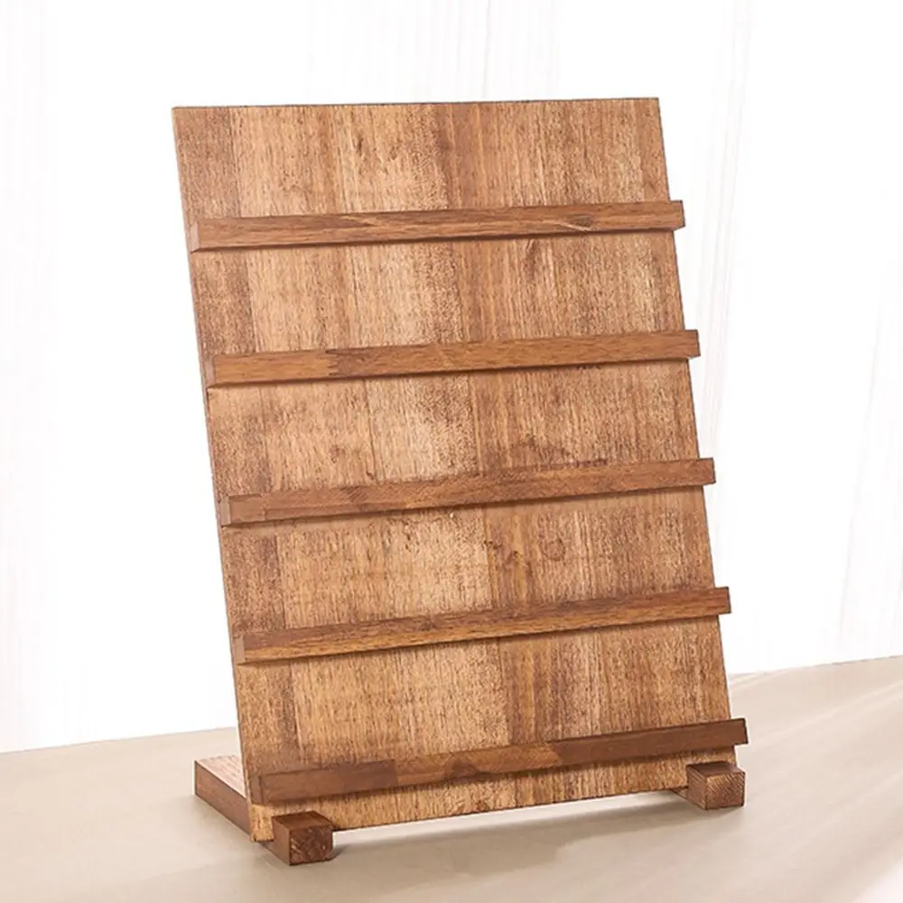 3/4/5 Layer Wooden Nail Art Stand Large-capacity Multi-functional Earring Necklace Display Rack Simple Smooth
