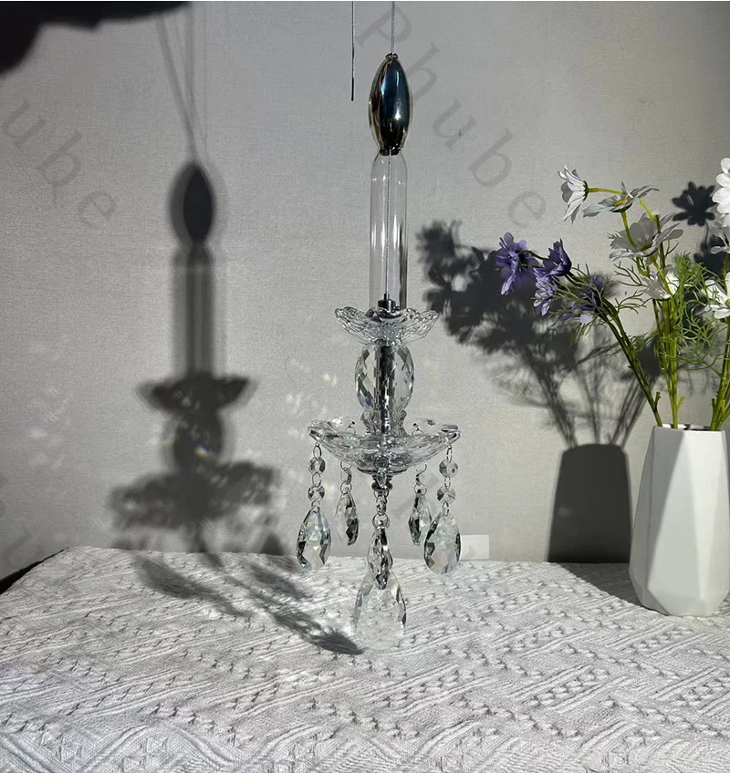 Einzigartiges Projekt Kristall Kronleuchter Licht für Hotel Restaurant Hochzeit Dekoration große Hängelampe Pendel leuchte Treppe Kronleuchter – Detail 2