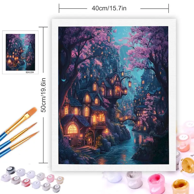 CHENISTORY Painting By Numbers Kits For Adults pictures by numbers 40 50 Scenery On Canvas Landsape Painting Numbers Home Decors