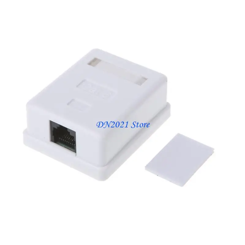 F3KE 키스톤 잭 데스크탑 마운트 w/ rj45 키스톤 커플러 삽입 Cat6 네트워크 모드