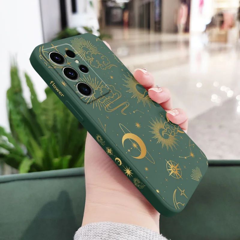 Golden Starry Sky Phone Case Cover