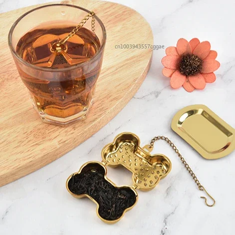 1PC Stainless Steel Tea Gold Infuser Sphere Mesh Strainer Coffee Diffuser Handle Ball Herb Spice Filter Tea Bag Difusor Filter