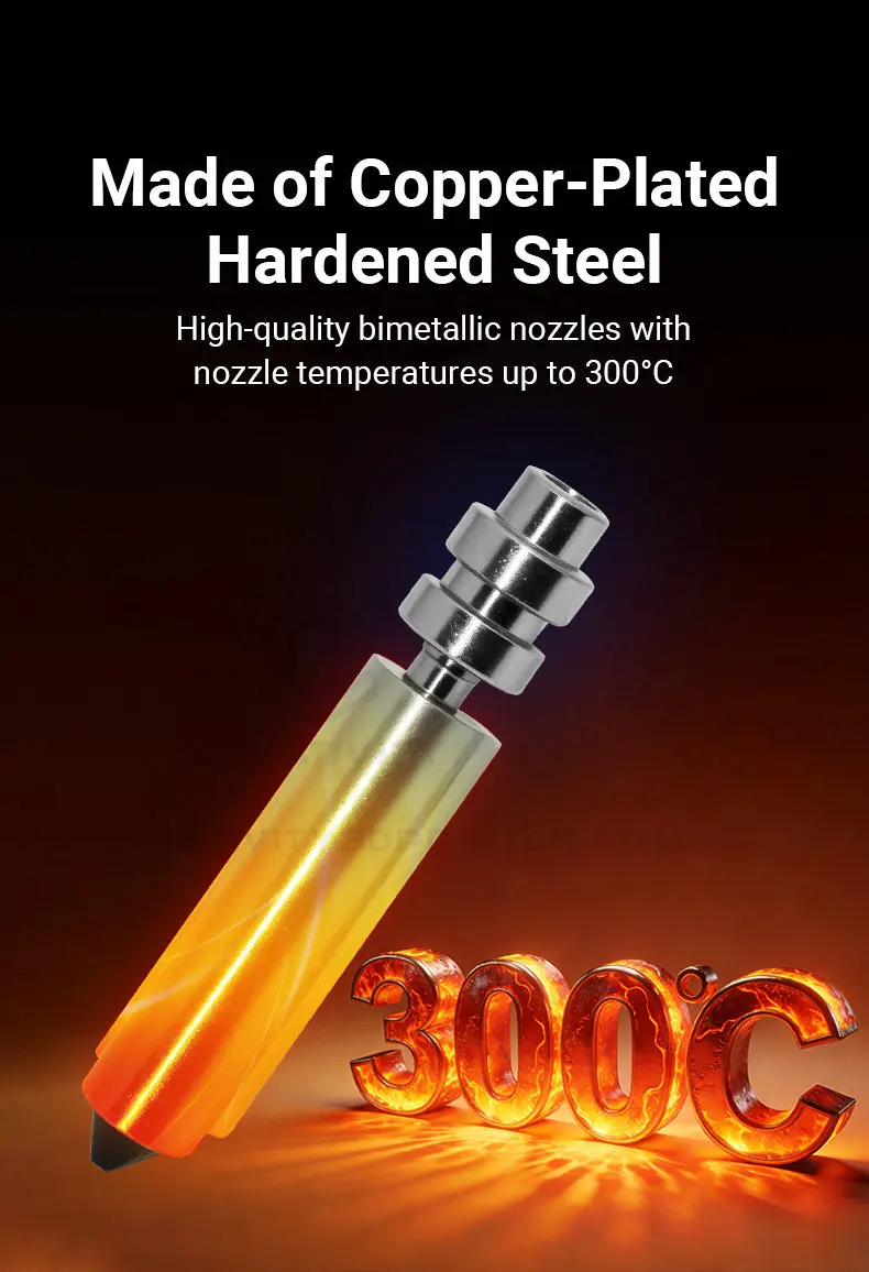 Kobra X Düse für Anycubic Hotend Druckkopf Schnellwechsel-Bimetall-Düse mit 0,2-0,8mm Kobra X Combo/Kobra 4 3D-Drucker-Teile – Detail 3