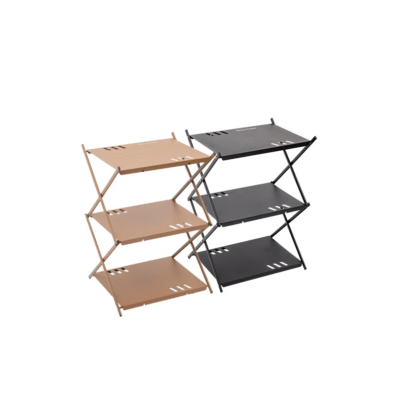 

JETSHARK three layers aluminum alloy portable outdoor picnic storage folding camping shelf