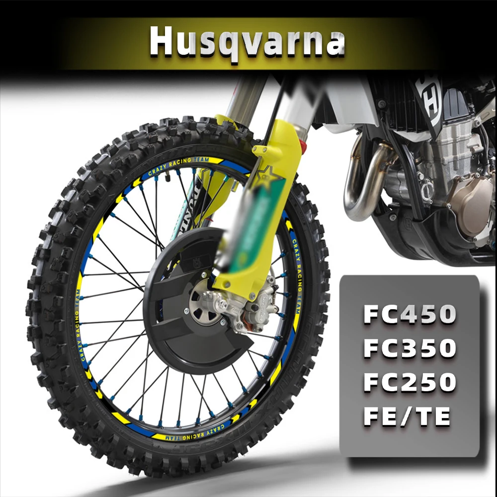 Внутреннее кольцо для мотоциклетной шины Husqvarna 701 TC 125 250 FC450 FC250 FC350 FE TE, светоотражающая фотолампа, водонепроницаемые наклейки