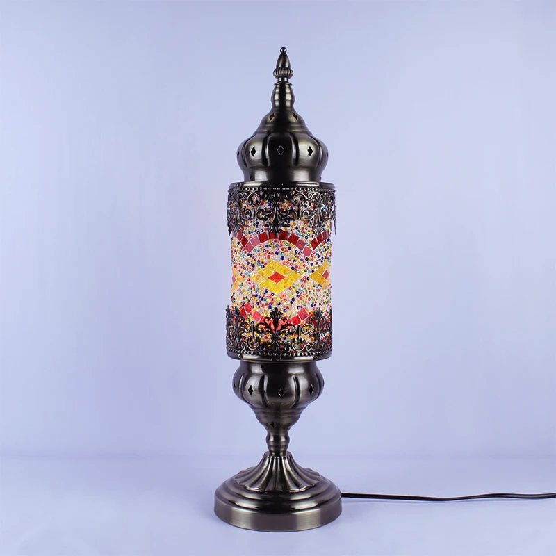 

Glass Bohemian Retro Bedroom Living Room Coffee Shop Restaurant Hotel Homestay Bar Manual Study Desk Lamp
