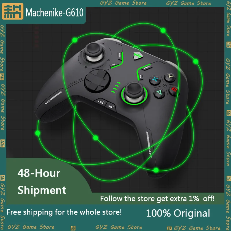 

Machenike Wireless Bluetooth Gamepad G610 Customized Wireless Controller No Latency Full Hall Magnetic Sensing System Gift