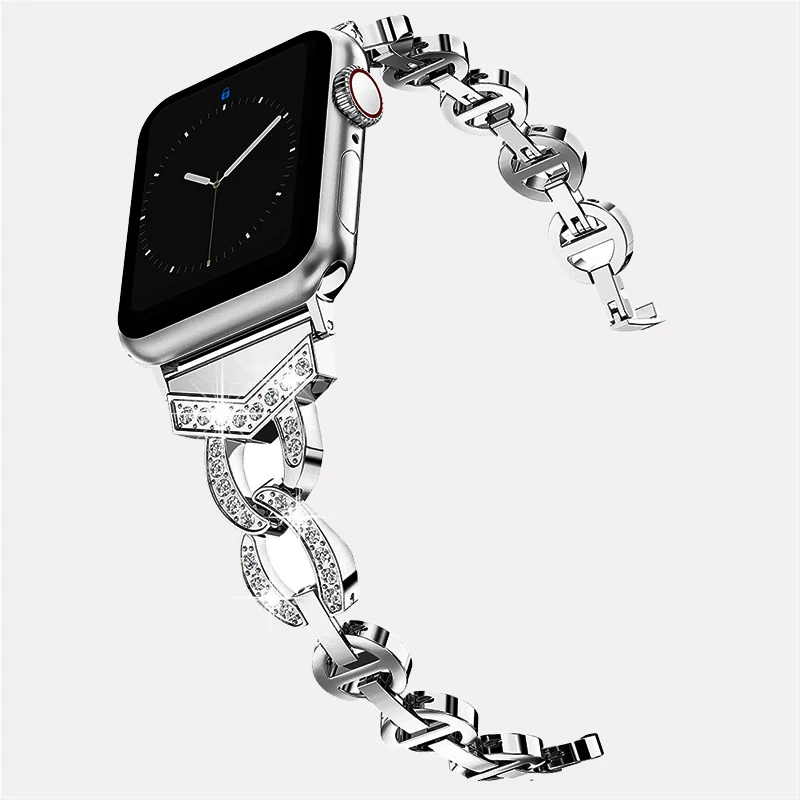 Women Bracelet for Apple Watch Band Ultra 49mm 41mm 45mm Diamond