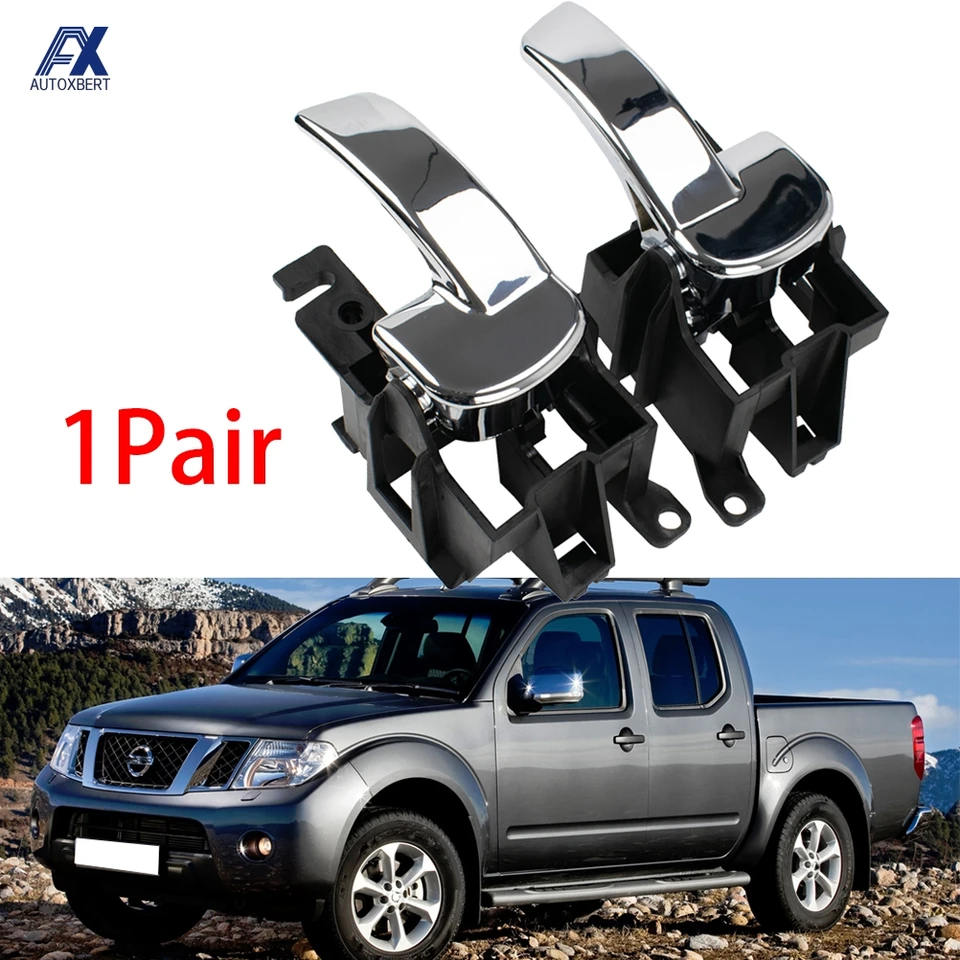 Pair Of Grey Inner Door Handles For Nissan Navara D22 Ute Pickup Truck - Left & Right - View #8