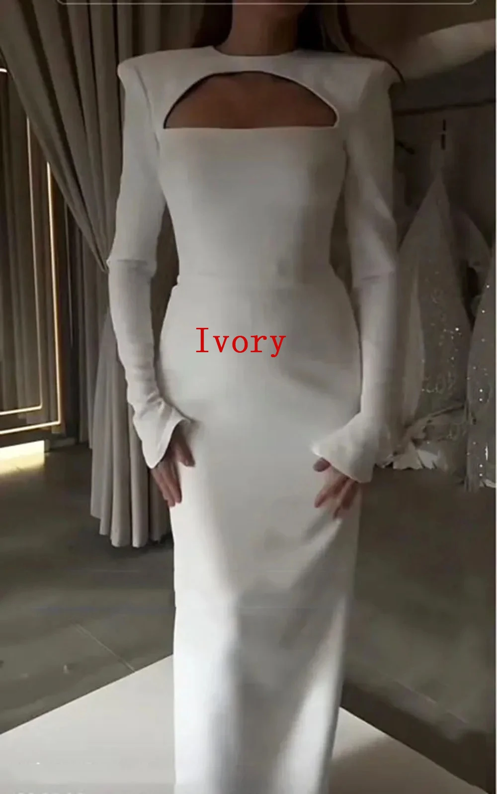 Mermaid Black Prom Dress Arabia Long Sleeves Embellishment