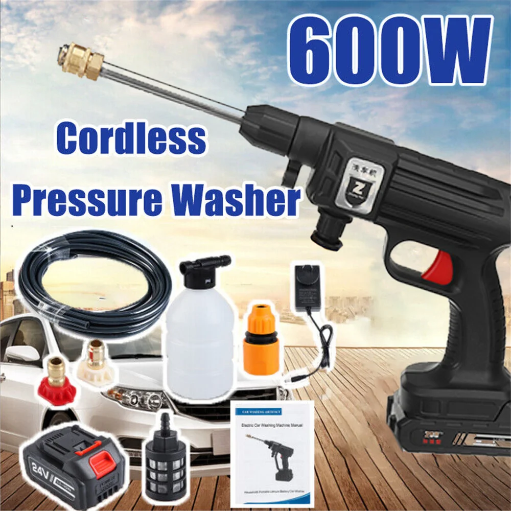 

Car Wash Gun Washer 70Bar Cordless High Pressure Car Washer High Pressure Cleaner for Auto Garden Cleaning Car Washing Machine