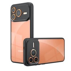 Matte Clear Shockproof Phone Case with Acrylic PC + TPU Bumper for Honor Power 2 (Clear)