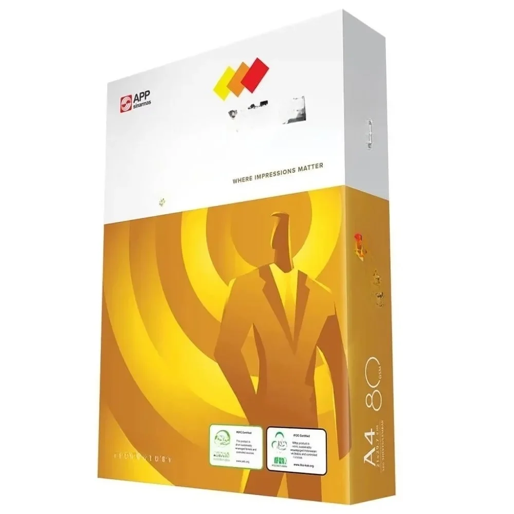 Wholesale Wood Pulp Paperline / Paperbase Gold Printing Paper White A4 Size 500 Sheets 70 75 80 Gsm Copy A4 Paper From Canada Su