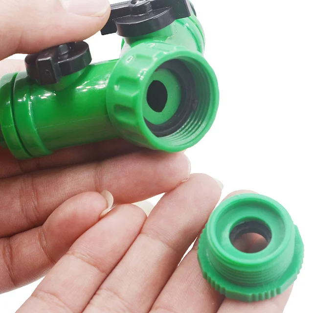 Kerti Tömlő Csap Y-Típusú Kétirányú Vízelosztó Fúvóka-Splitter Dupla Fúvóka Bsp Női Menetes Csatlakozó Adapter Öntöző Szerszám - Image 2