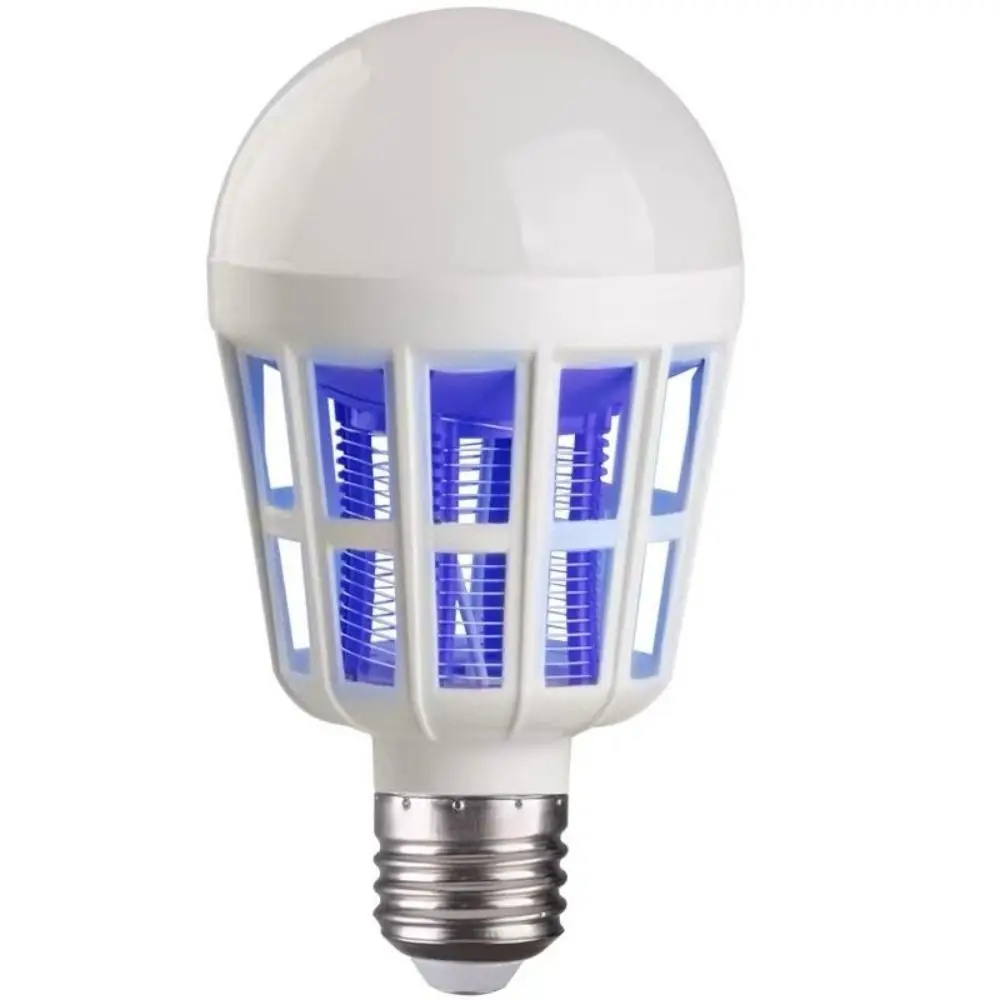 2 in 1 LED 모기 킬러 전구 플러그인 램프 홀더 포함 모기 퇴치 램프 에너지 절약 360도 벌레 포획 조명