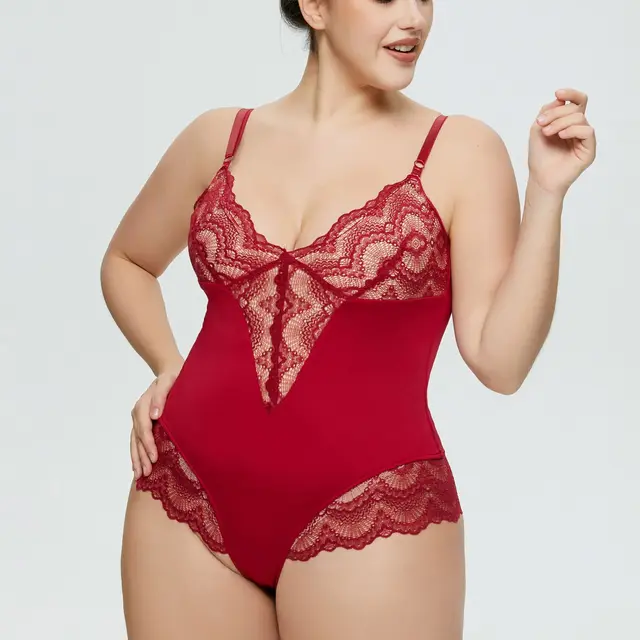 Lace Shapewear Bodysuit Corset Backless Body Shaper Tummy Control Fajas  Colombianas Shaping Underwear Women's V-neck Camisole - Shapers - AliExpress
