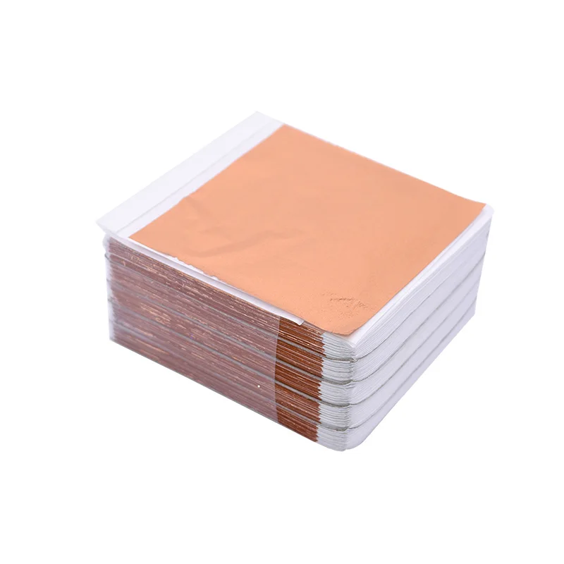 100pcs Imitation Gold Sliver Leaf Foil Papers for Gilding Funiture Lines Wall Crafts Handicrafts Gilding Decor DIY Nail Art